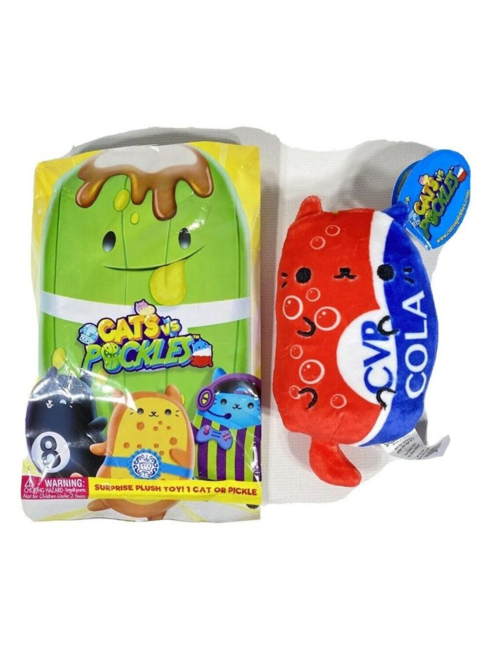 Cats Vs Pickles Soda Cat Cola Mini Plush #326